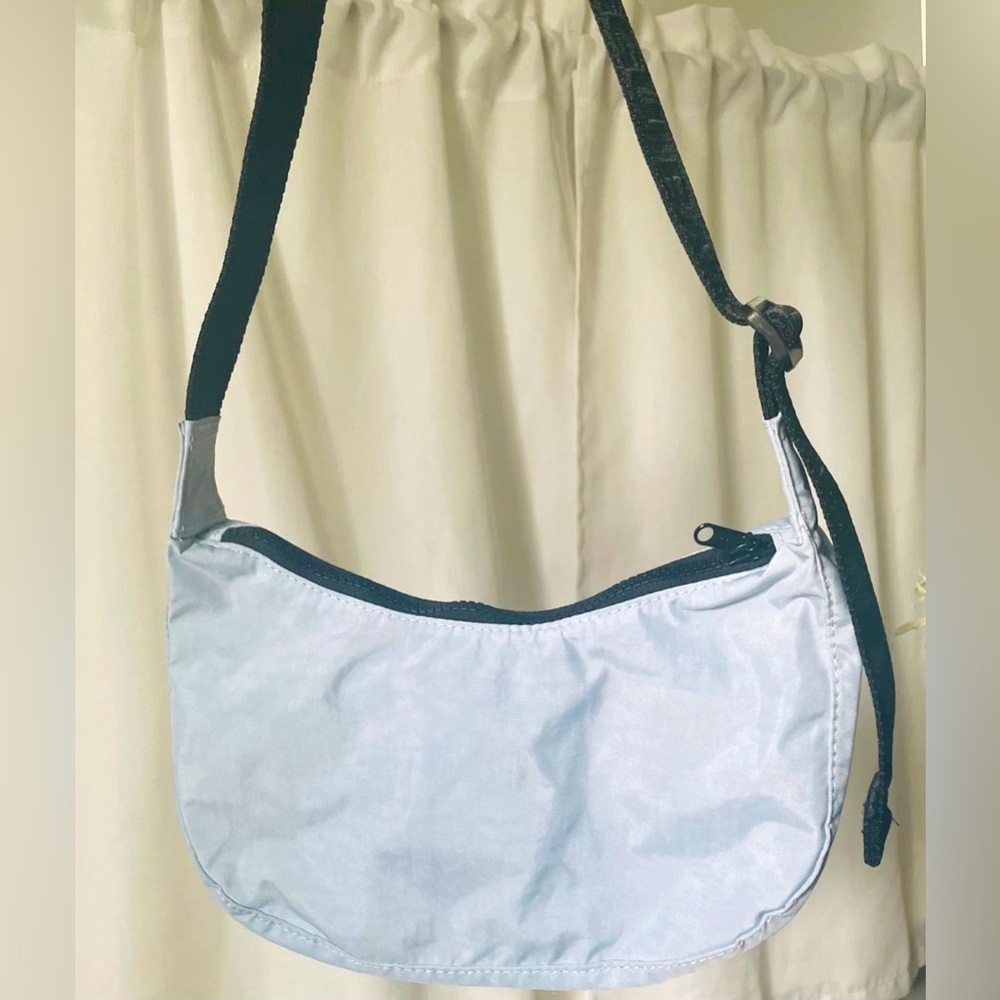 BAGGU Embroidered Small Nylon Crescent Bag - Picture 2 of 5